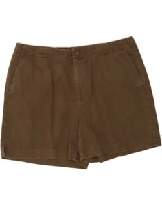 DOCKERS Womens Chino Shorts US 16 2XL W36 Brown Cotton AI10 - Picture 1 of 3