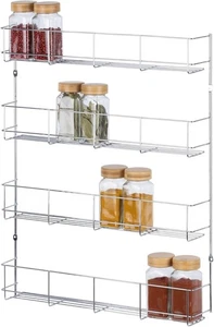 LIVIVO 4-stufiges Gewürz- & Kräuterglasregal aus Chrom - 40 cm breit - Bild 1 von 10