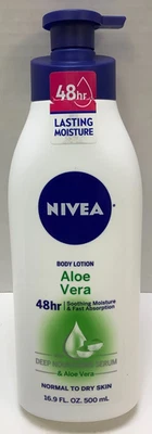 Loción Corporal Nivea Aloe Vera 48 H H Humedad, Piel Normal a Seca, 16.9 OZ Foto 1 de 2
