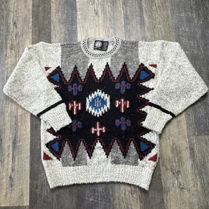 VINTAGE 80'S HANG TEN ACRYLIC KNITTED SWEATER MEN'S SIZE LARGE - Bild 1 von 7