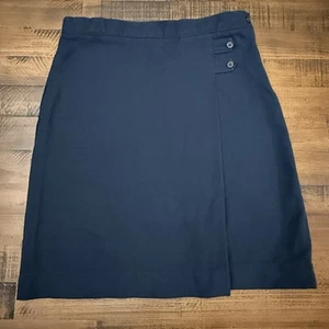 Lands End Skirt Girls Size 14 Navy Blue Active School Uniform Skirt Kids - Picture 1 of 4