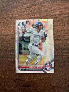 182/399 2022 Bowman Chrome #BCP-37 BRENNEN DAVIS Lava Refractor SP Rookie RC NM - Picture 1 of 5