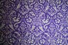 FAT QUARTER General Fabrics "MANDI" Violet Damask Cotton Quilt Fabric