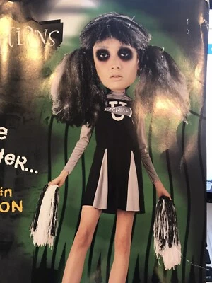 Disfraz de animadora zombi adulto con peluca talla 7-9 Foto 1 de 4