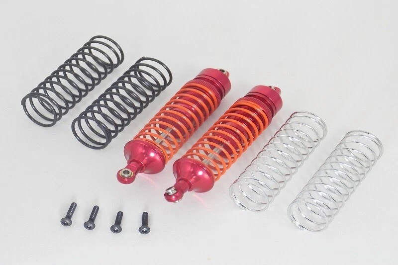 GPM Red Aluminum Rear Shocks for Traxxas 2WD & 4x4 Slash Rustler Stampede - Image 1 of 1