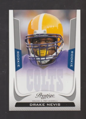 2011 Panini Prestige #237 Drake Nevis RC, LSU Tigers star - Image 1 of 2
