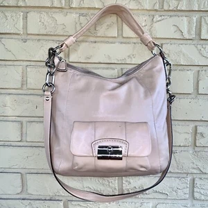Coach Beige Leather Kristin Hobo Shoulder Bag Convertible Crossbody Pocket 14783 - Picture 1 of 12