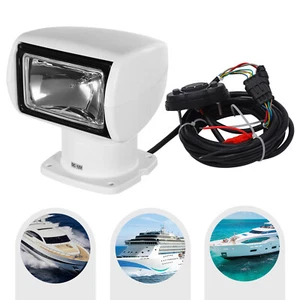 100W Boat Search Light Remote Control LED Marine Spotlight 360 Rotate 2500LM 12V - Picture 1 of 22