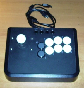 Mayflash Arcade Joystick- modded w/ Sanwa & Seimitsu- PS2 PS3 PC USB - Picture 1 of 2