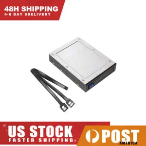 SATA III Tray-Less Mobile Rack 2.5" Internal Floppy Bay for HDD SSD Hard Drive - Picture 1 of 11