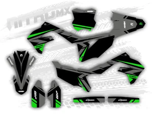 Graphics Kit fits Kawasaki KX 250F KXF 250 KX250F 2021 2022 2023 2024 Decals - Picture 1 of 1