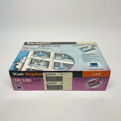 Dell 3Com Megahertz 10/100 LAN PC Card XJACK 3CXFE574BT Network Adapter - Image 1 of 4