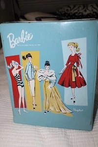 Estuche de transporte Barbie cola de caballo 1961 de colección maletero y accesorios - Imagen 1 de 12