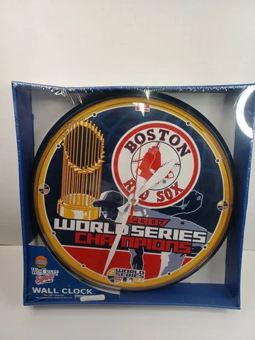 Boston Red Sox MLB Baseball Wall Clock 12" Plastic WinCraft Sports 2007 champs Cover
