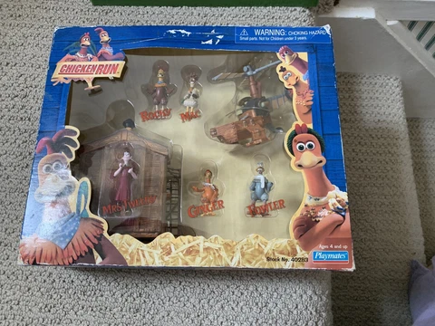 Chicken Run Figures Set Playmates 40283 Rocky Ginger Fowler Mac Mrs Tweedy NEW Cover