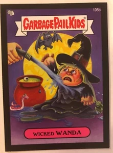Garbage Pail Kids 2013 Minis #105b Wicked WANDA NEGRO como nuevo - Imagen 1 de 1