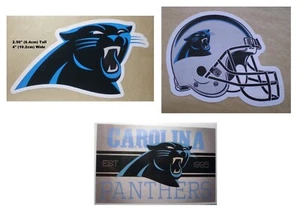 Carolina Panthers Football Decal Stickers NFL Licensed choose from 3 Designs - Picture 1 of 7