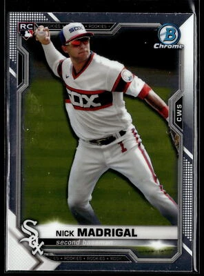 2021 Bowman Chrome #7 Nick Madrigal Chicago White Sox Rookie - Image 1 of 2