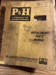 RARE Vintage - Harnischfeger P&H ~ Crawler Model 340 Replacement Parts Manual - Picture 1 of 16