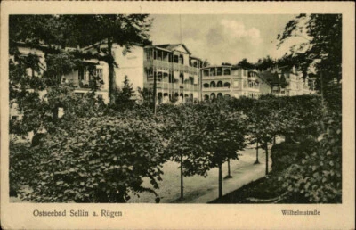 SELLIN Ostsee Rügen Partie in der Wilhelmstraße Ansichtskarte Postkarte ~1910/20 - Bild 1 von 2