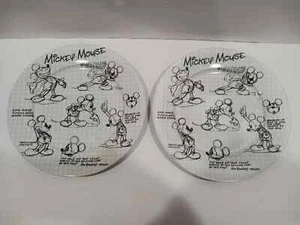 Disney Mickey Mouse Sketchbook Dinner Plate ~ Set of 2 ~ 10.5" ~ MINT! - Picture 1 of 1