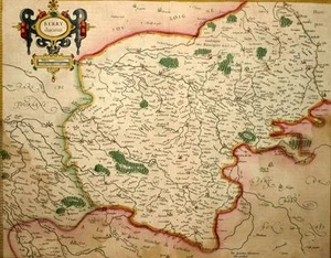 Old Map Original, Berry Ducatus De Mercato In 1606 - Picture 1 of 5