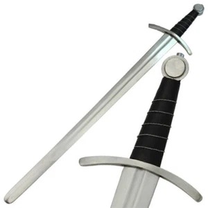Medieval Broadsword Chivalry Crusader Knights Sword Black Knight Collection - Picture 1 of 5