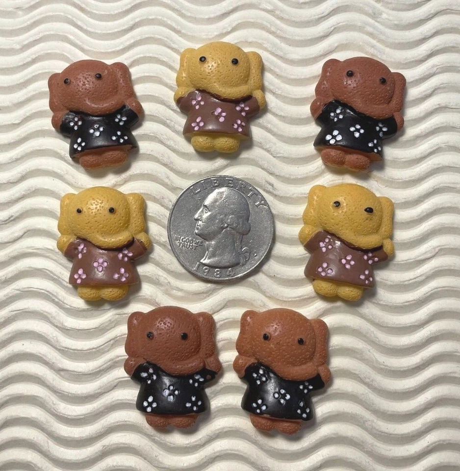 10 piezas x 1" resina bebé elefante niña adorno/tarjeta/lindo SB188 Foto 1 de 1