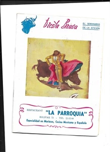 FIESTA BRAVA 1955 PROGRAMA TAURINO MEXICANO - Imagen 1 de 4