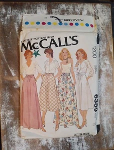 McCalls VTG Sewing Pattern 6389 Set Of Skirts 1978 Used Cut Maxi Skirt Size 10 - Picture 1 of 4