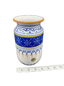 Pier 1 Keramik Vase handbemalt Keramik Made in Italy 6,75" H x 4" - Bild 1 von 6