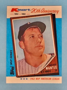 1982 Topps K-Mart 20th Anniversary Mickey Mantle New York Yankees #1 ⚾ - Picture 1 of 2