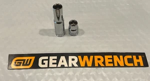 Gearwrench 3/8 Drive 10mm 6 Point Deep and Shallow sockets Metric 80392 & 80378 - Picture 1 of 2