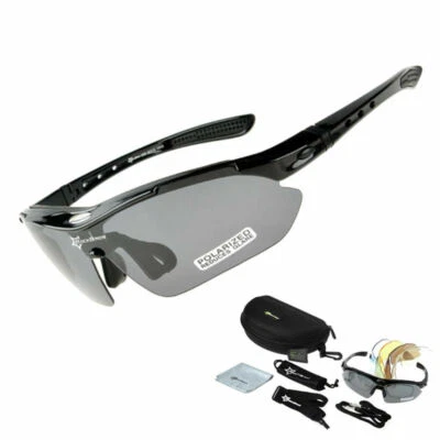RockBros Cycling Glasses Polarized Sports Sunglasses Goggles Replace Lenses - Image 1 of 4