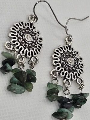 Aretes、Pendientes、Pantallas、Joyeria 手工制作 Esmeralda — 第 1/3 张图片