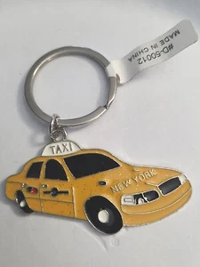 Portachiavi New York City giallo taxi cab souvenir da collezione 2,5" pollici - Foto 1 di 4