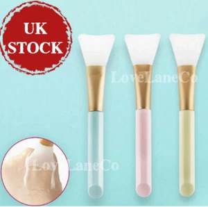 Silicone Facial Mask Brush Applicator Mud Mixing Cosmetic Makeup Tool Gadget UK - Picture 1 of 14