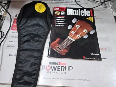FastTrack Ukulele Songbook Level 1 8 Songs Chords Music Book & Play w/Soft Case - Image 1 of 4