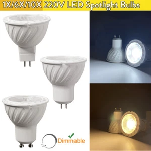 1X 6X 10X 220V 7W Dimmable LED Spotlight Bulbs GU10 MR16 GU5.3 High Power Lamps - Picture 1 of 19