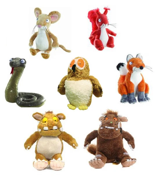 Gruffalo Character Branded Soft Toys Stickman, Fox, Squirrel, Snake, Mouse - Image 1 of 1