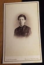 junge Frau - ca. 1870er Jahre / CDV L. O. Grienwaldt Bremen