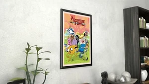 Póster de la serie de televisión giclee en lienzo enmarcado de dibujos animados de Hora de Aventuras - Imagen 1 de 6
