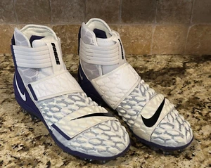 Nike Men's Force Savage Elite 2 Football Cleats White /Purple BV3962-103 SZ 14.5 - Picture 1 of 6
