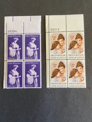 U.S.15 Cent Plate Blocks Of 4 (Four) With 2 Different  MNH, $1.20 FV - Image 1 of 4