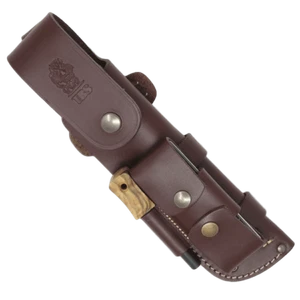 TBS Leather Full Cover Multi Carry Knife Sheath + DC4/CC4 and Firesteel Option - Picture 1 of 8