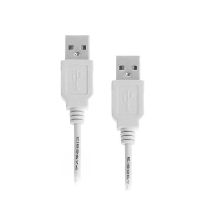 USB 2.0 A-Male to A-Male Data Transfer Cable, 3FT | High-Speed for PC, Laptops - Image 1 of 4