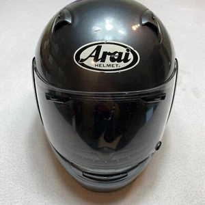Arai Profile Snell DOT Helmet Gray Smoke Clear Lens Complex Vented Made In Japan - Bild 1 von 14