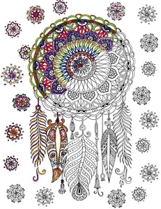 Proyecto de bordado ~ Design Works Zenbroidery Trendy Dreamcatcher #DW4036 - Imagen 1 de 3