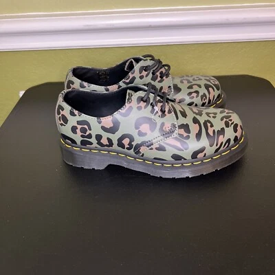 Zapatos Oxford Dr. Martens 1461 Mujer US 6 Verde Estampado Leopardo 27686 Nuevos Hombres 5 Foto 1 de 4