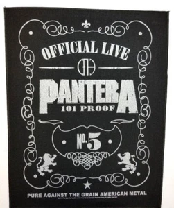PANTERA 101 proof silver print OFFICIAL BACK PATCH - Picture 1 of 1